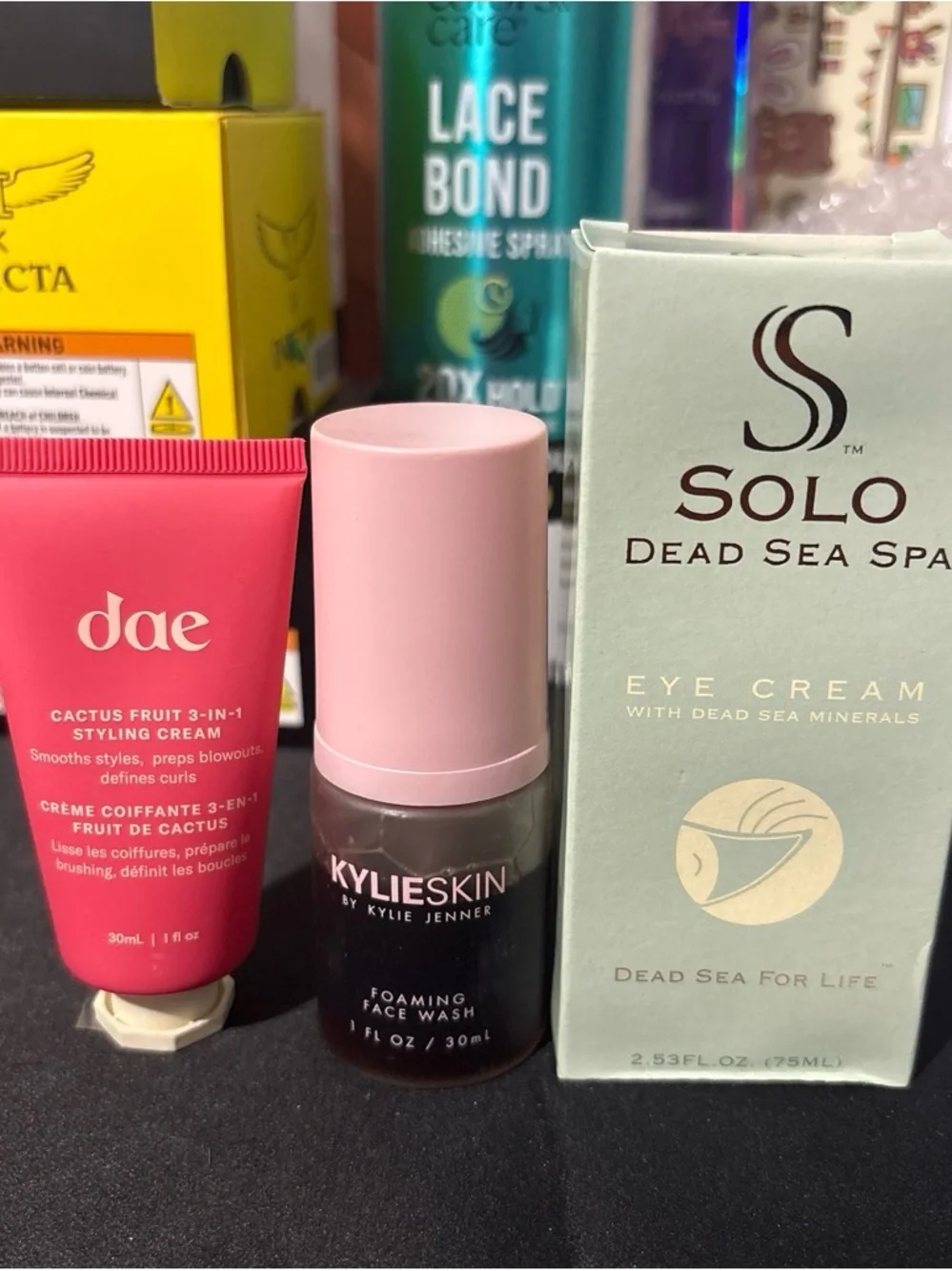 Kylie Skin Foaming Face Wash - Solo Eye cream - DAE styling cream BUNDLE